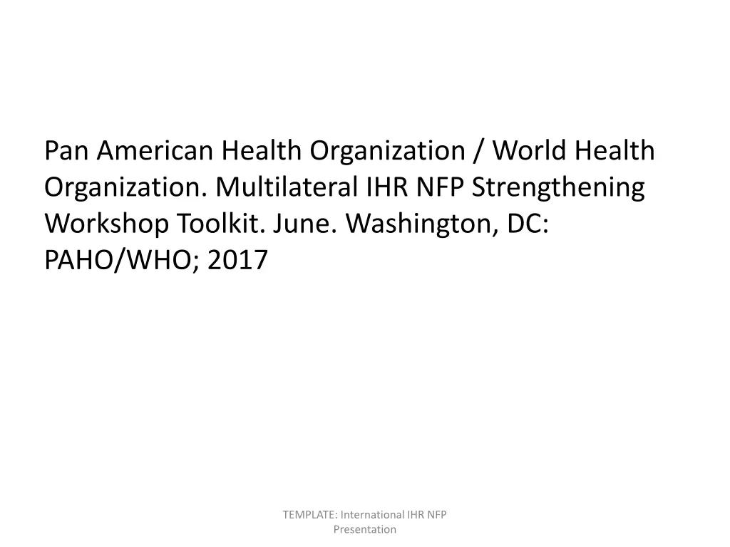 pan american health organization world health