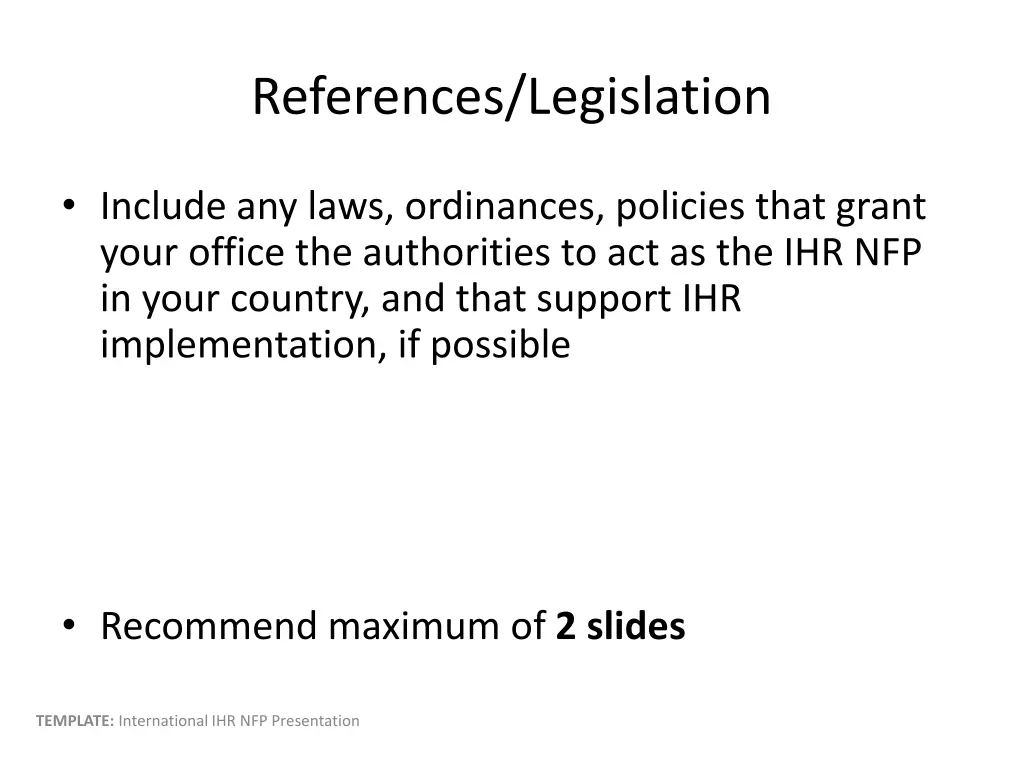 references legislation