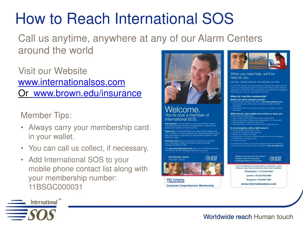 how to reach international sos call us anytime