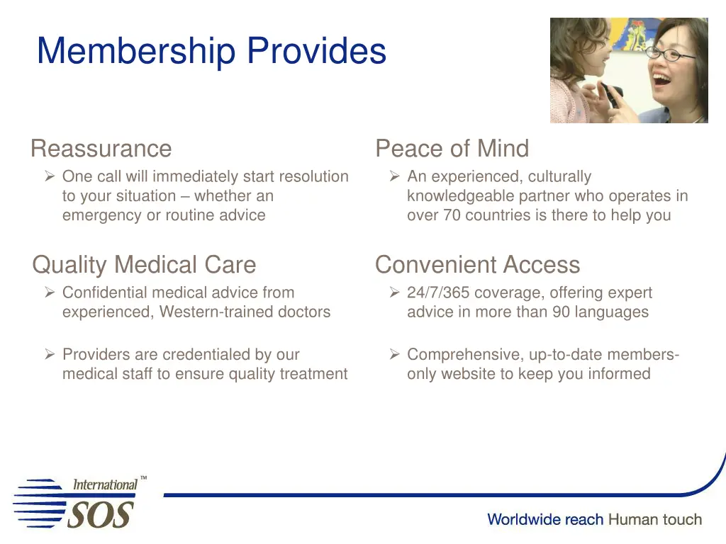 membership provides