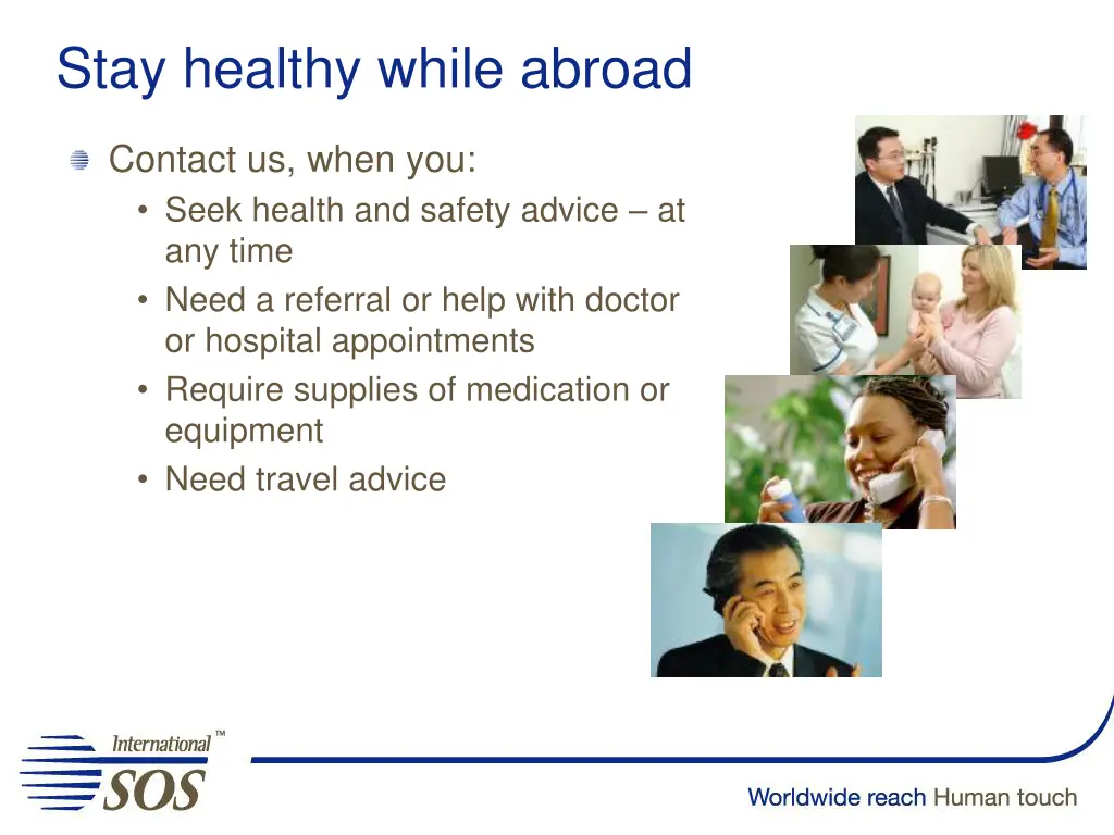 stay healthy while abroad