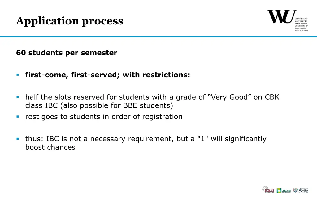 application process