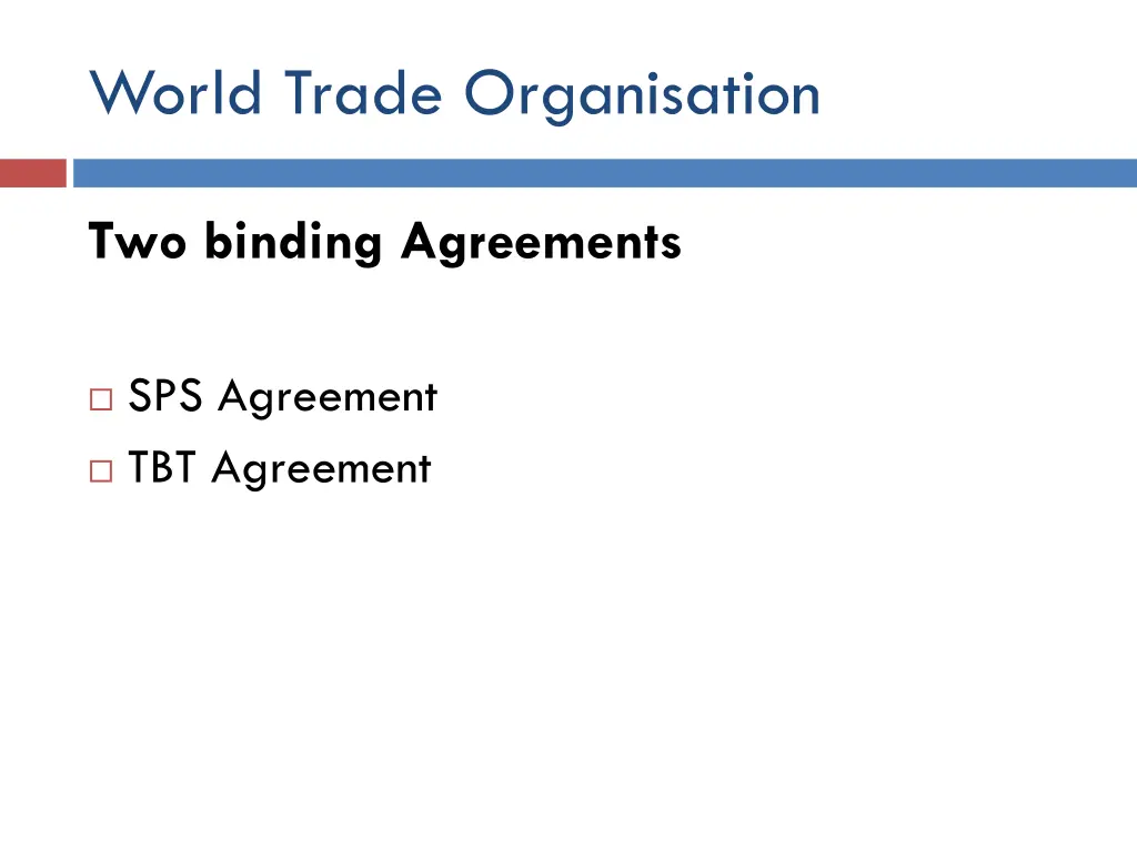 world trade organisation