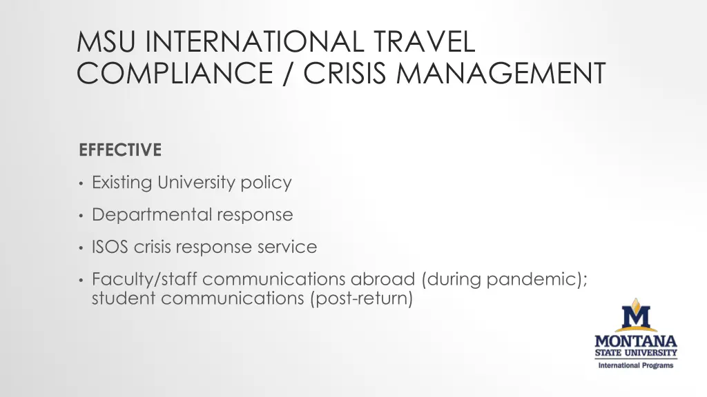 msu international travel compliance crisis