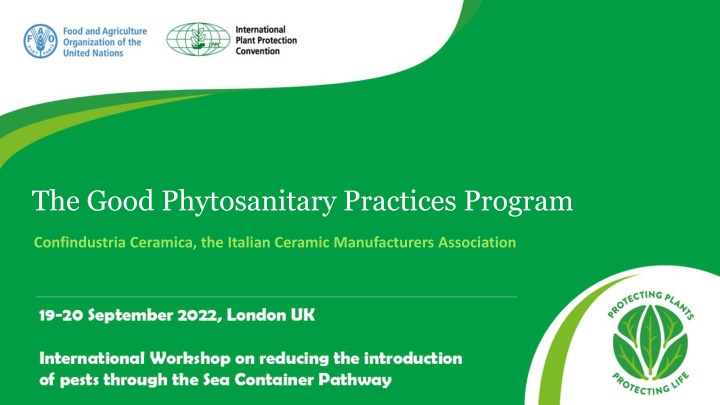 the good phytosanitary practices program