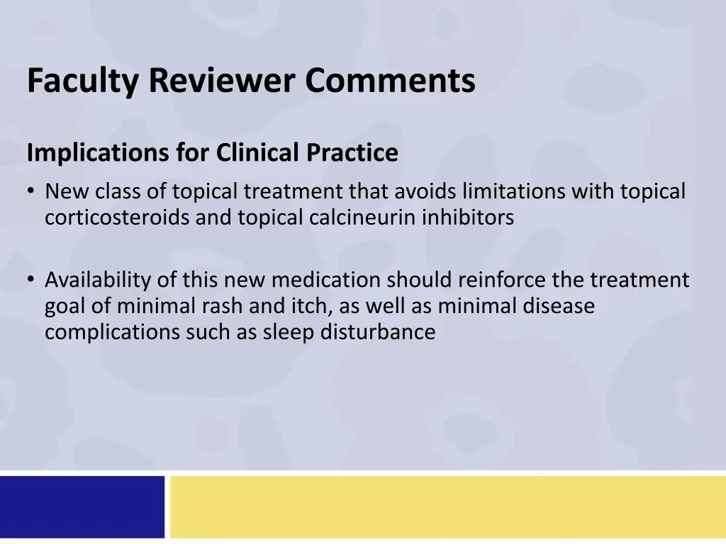 faculty reviewer comments 1