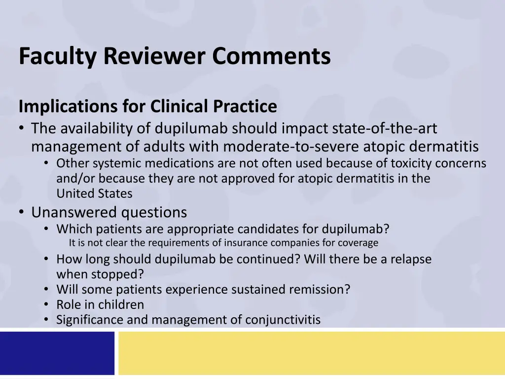 faculty reviewer comments 3