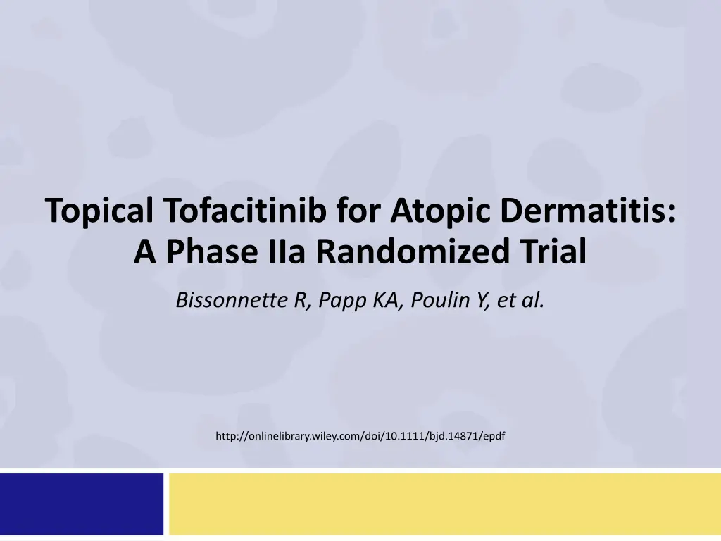 topical tofacitinib for atopic dermatitis a phase