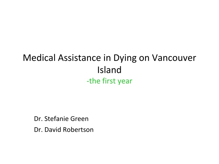 medical assistance in dying on vancouver island