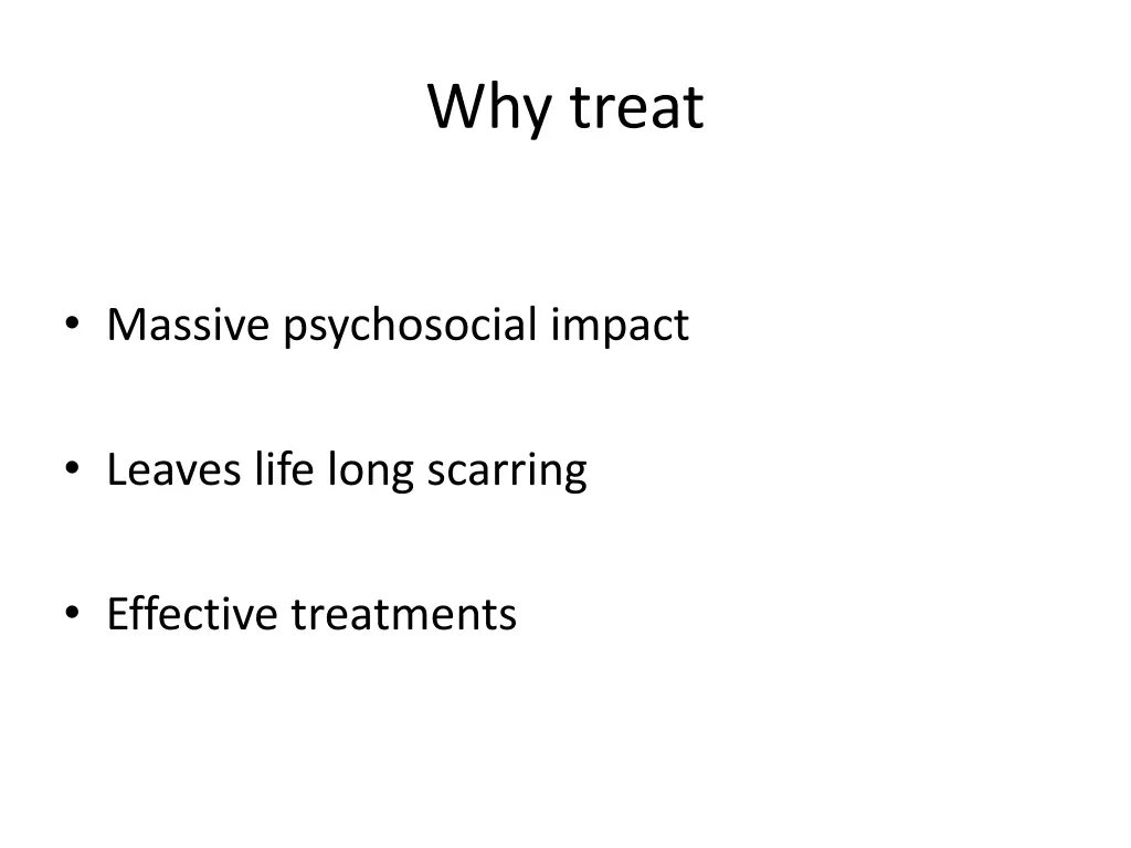 why treat