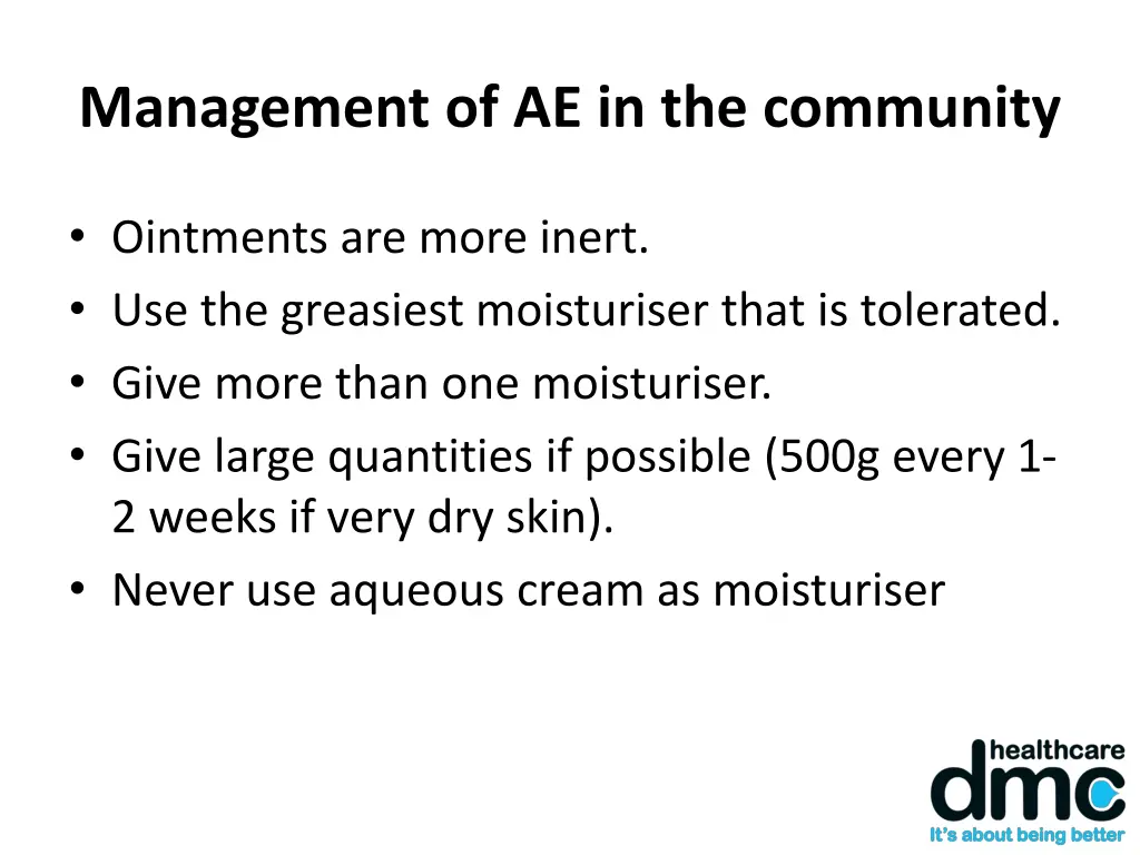 management of ae in the community 3