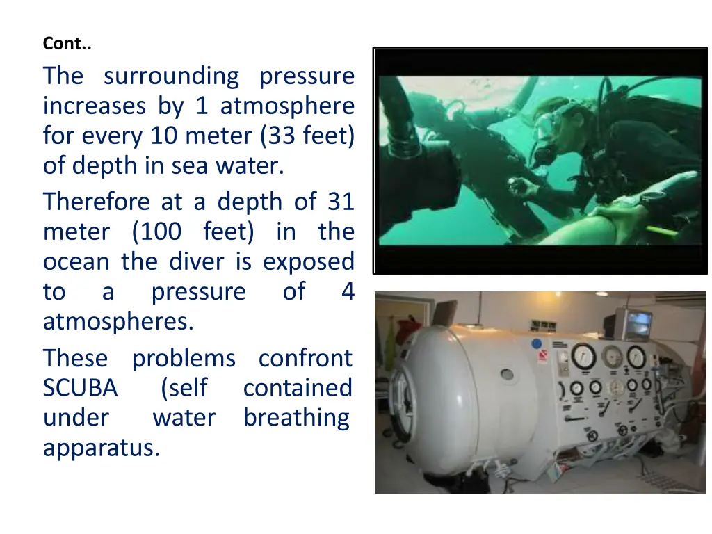 cont the surrounding pressure increases