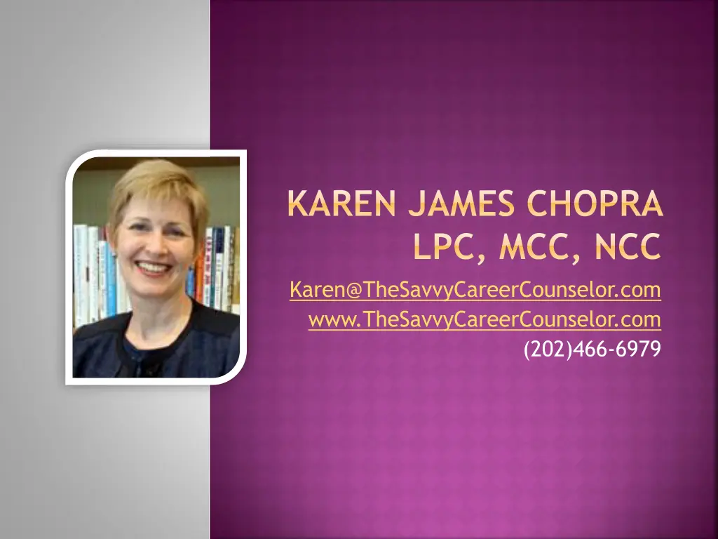 karen james chopra