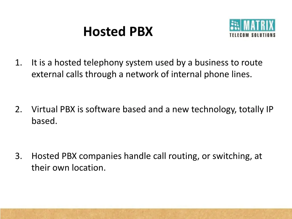 hosted pbx