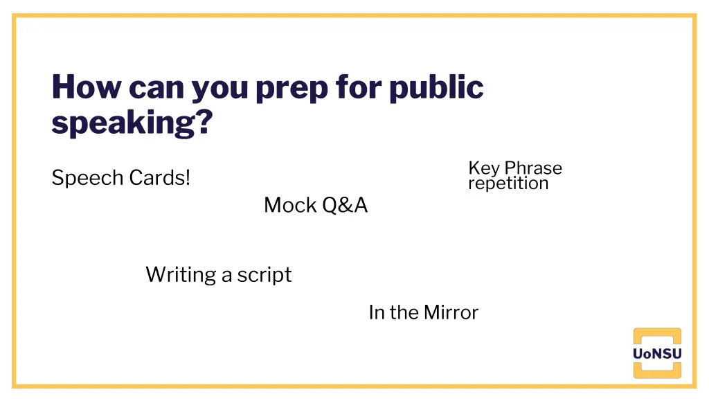 how can you prep for public speaking