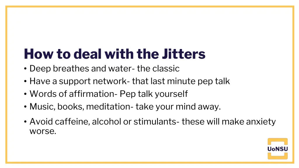 how to deal with the jitters deep breathes