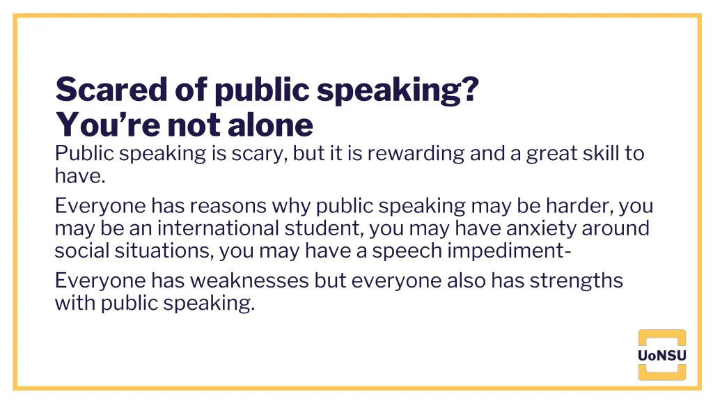 scared of public speaking you re not alone public