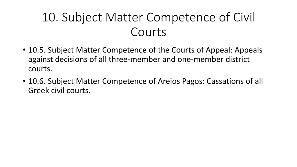 10 subject matter competence of civil courts 3