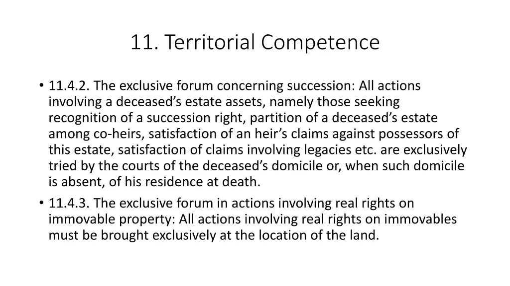 11 territorial competence 3