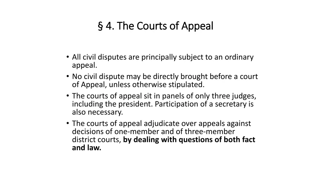 4 the courts of appeal 4 the courts of appeal