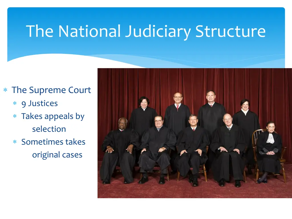 the national judiciary structure 3