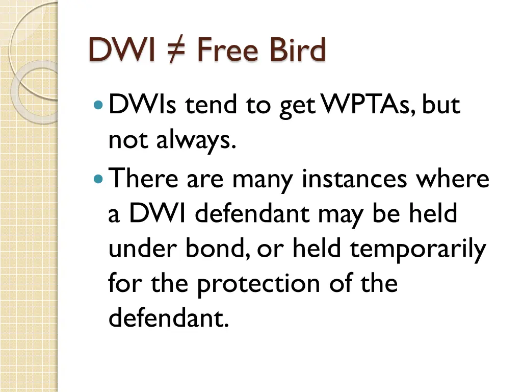 dwi free bird