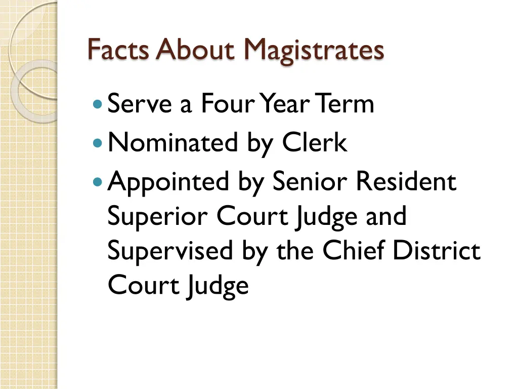 facts about magistrates