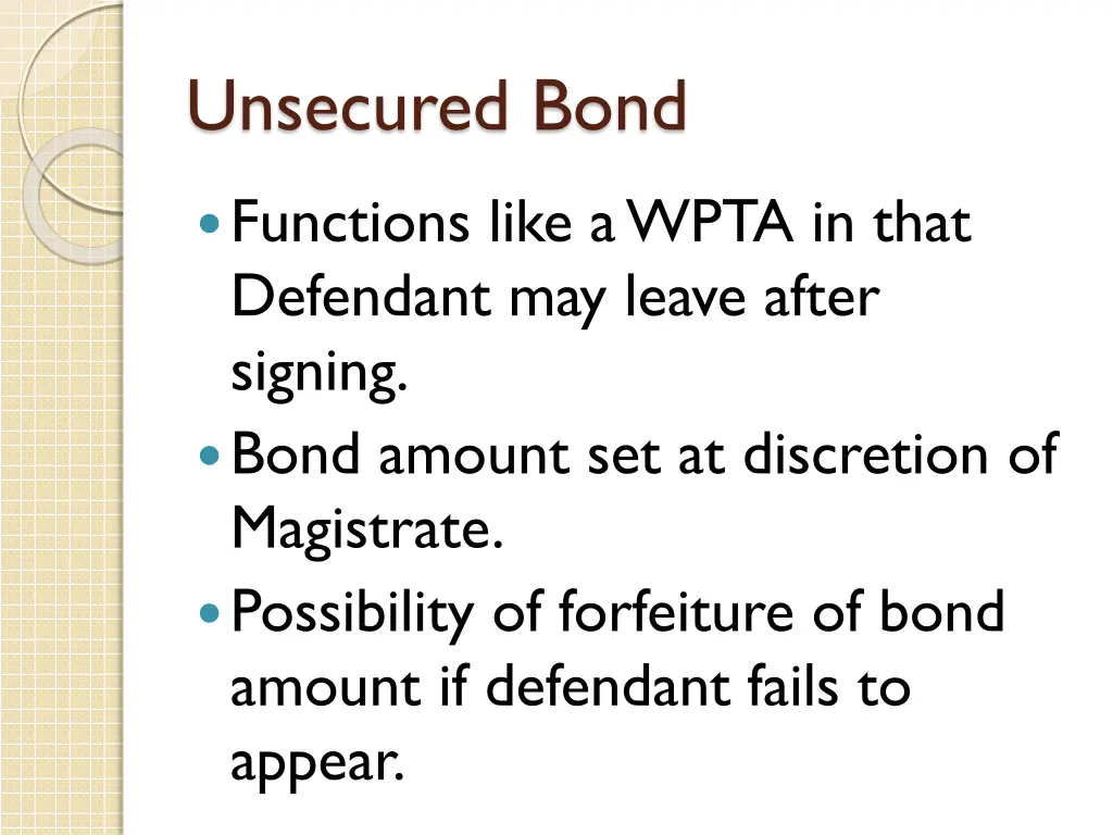 unsecured bond