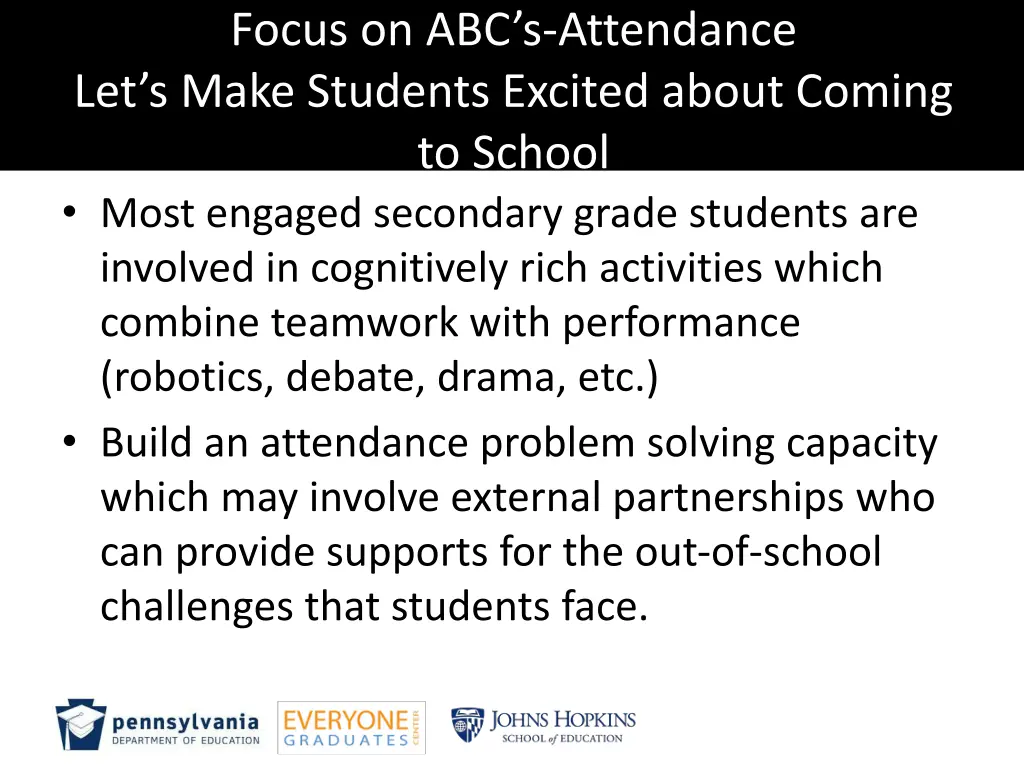 focus on abc s attendance let s make students