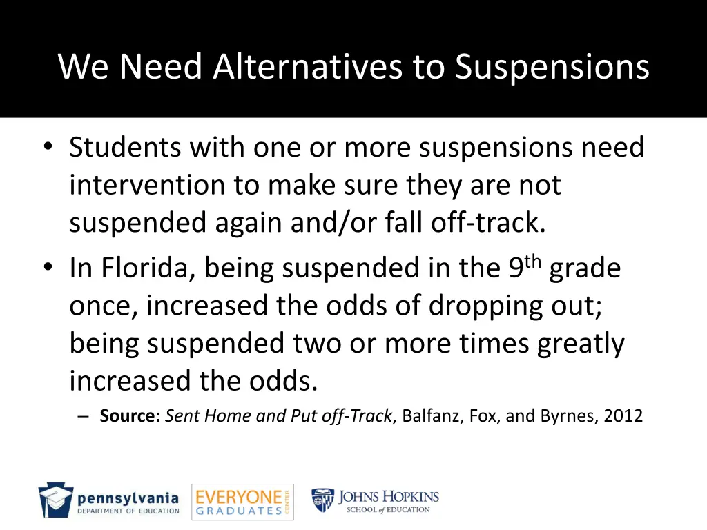 we need alternatives to suspensions