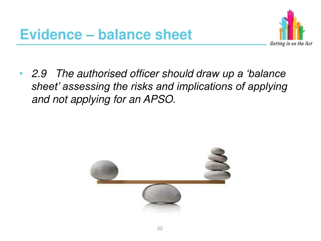 evidence balance sheet