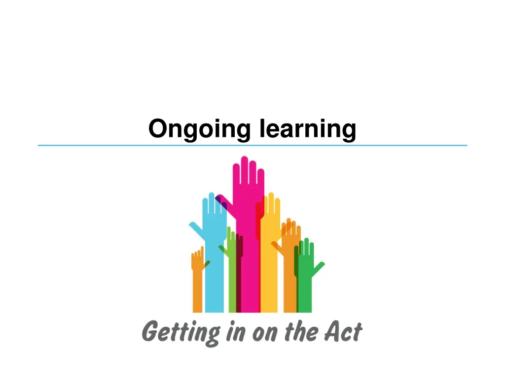 ongoing learning