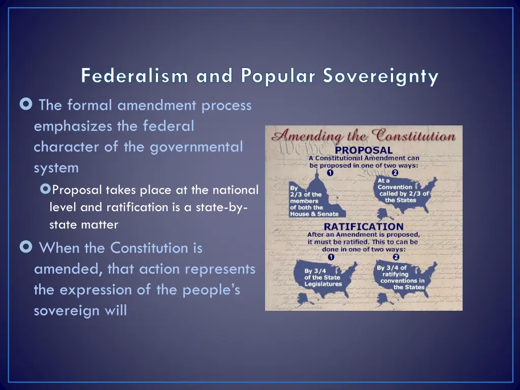 federalism and popular sovereignty the formal