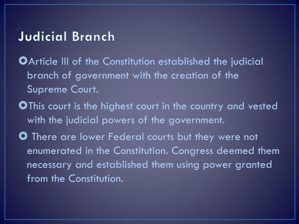 judicial branch