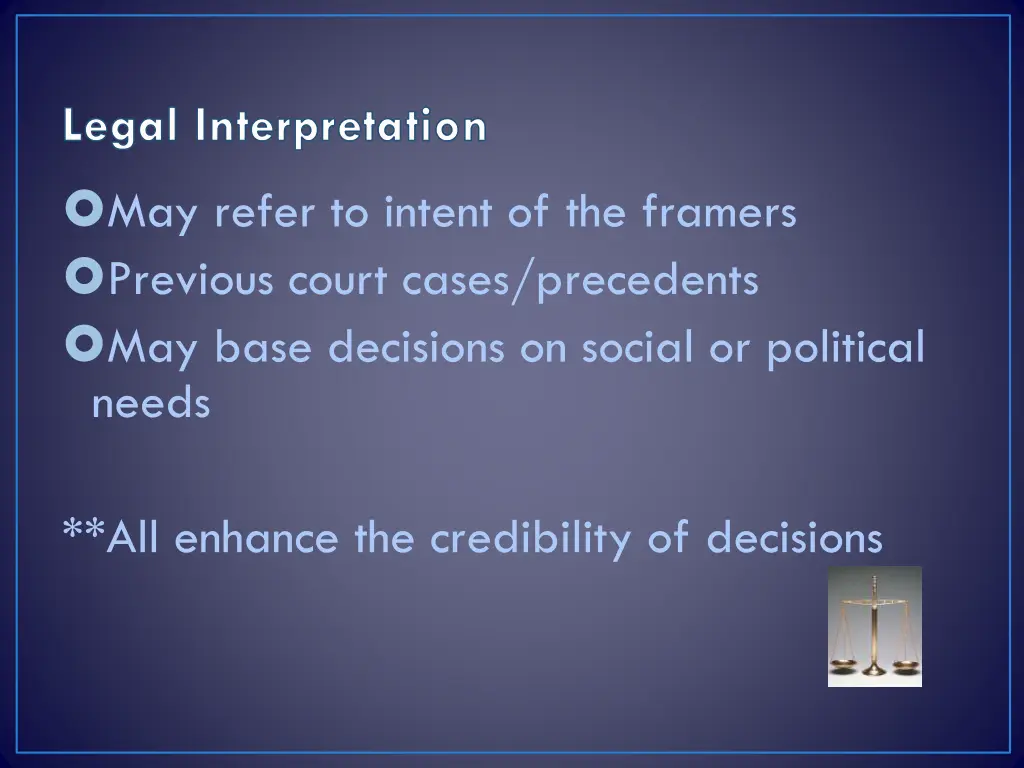 legal interpretation 1