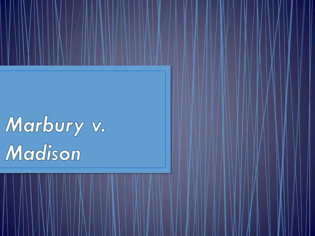 marbury v madison