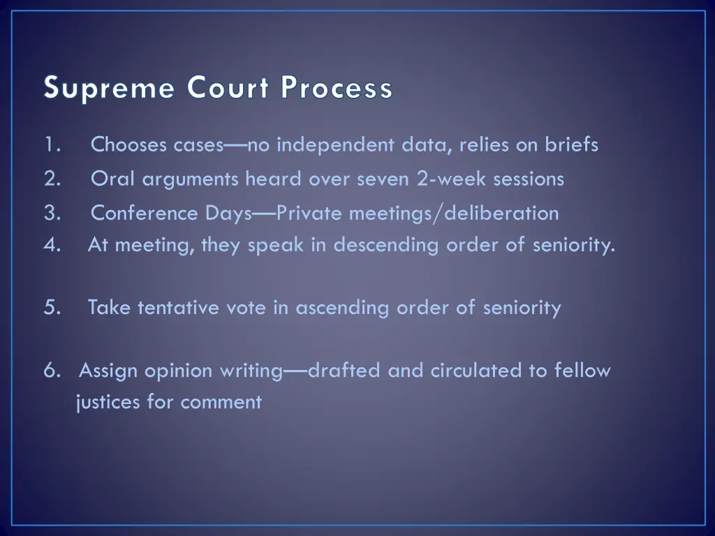 supreme court process