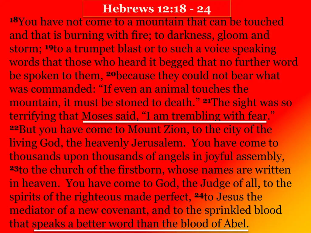 hebrews 12 18 24