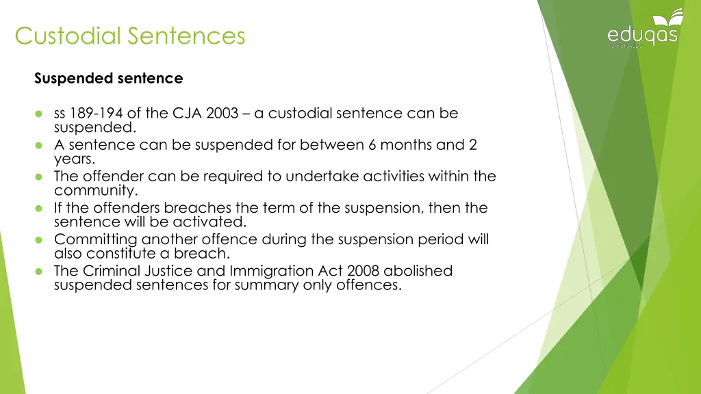 custodial sentences 5