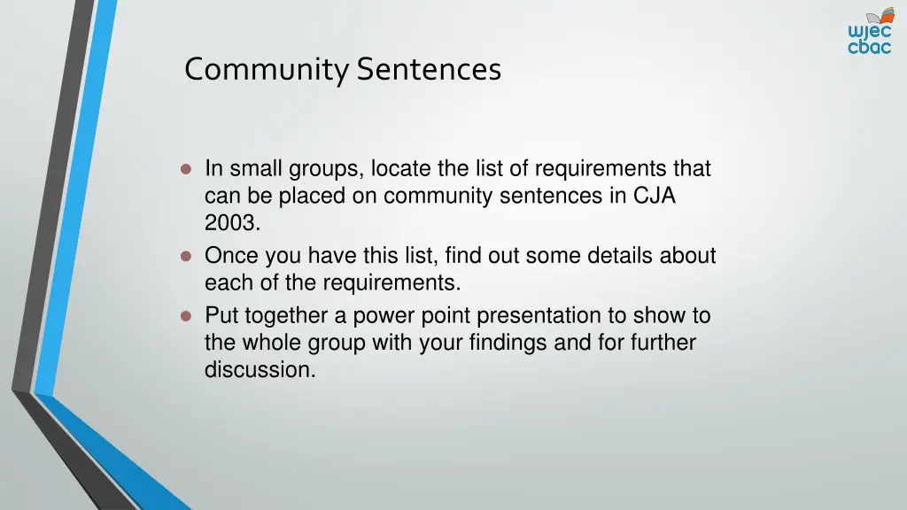 community sentences 1