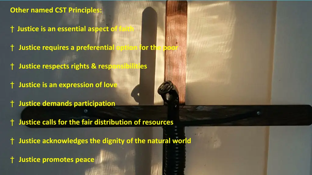 other named cst principles