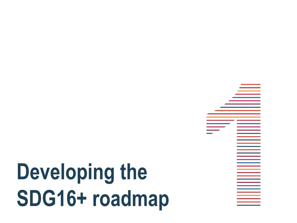 developing the sdg16 roadmap