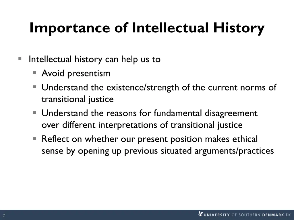 importance of intellectual history