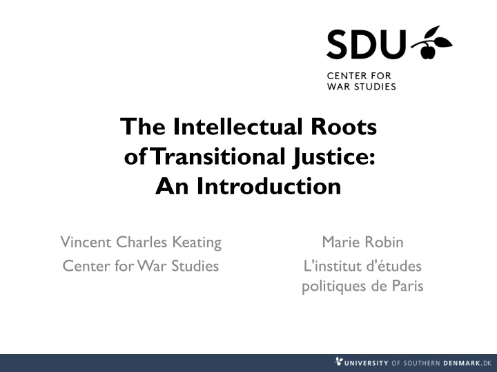 the intellectual roots of transitional justice