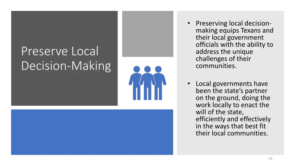 preserving local decision making equips texans