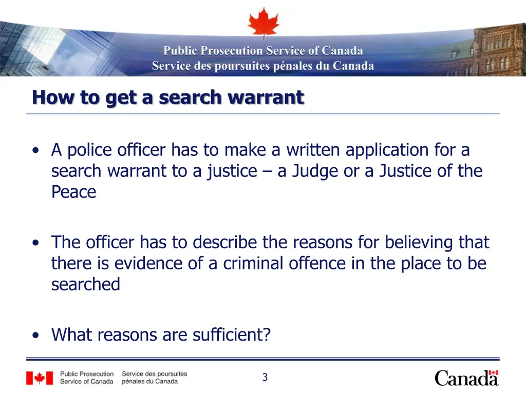 how to get a search warrant