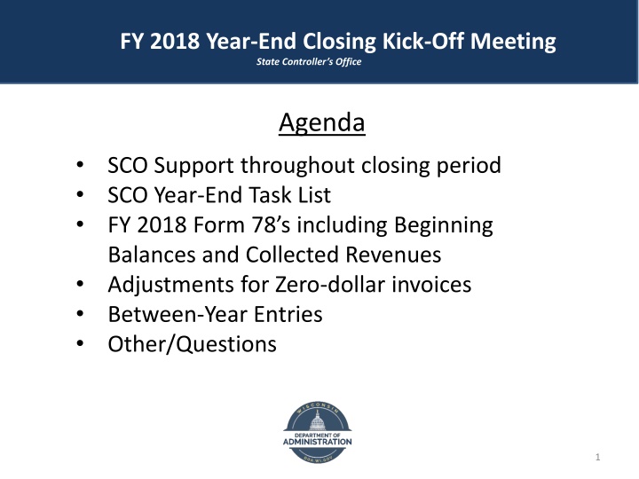 fy 2018 year end closing kick off meeting