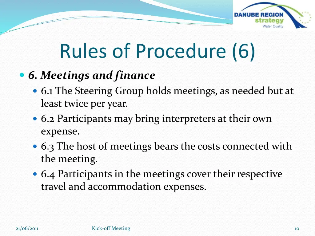 rules of procedure 6