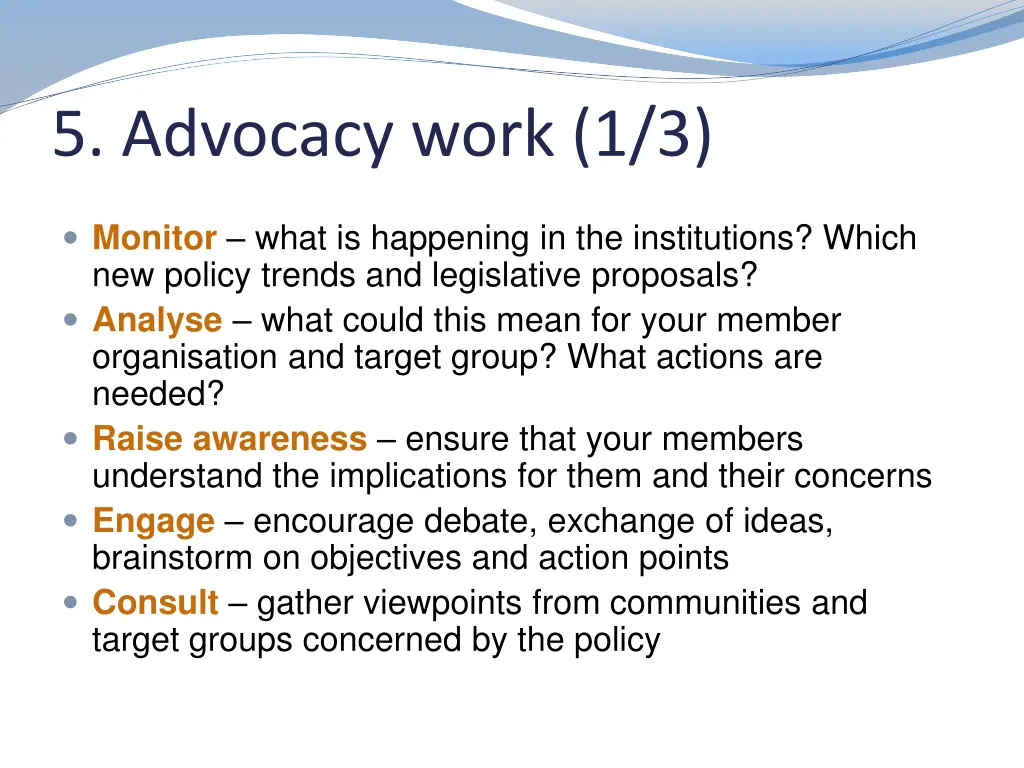 5 advocacy work 1 3