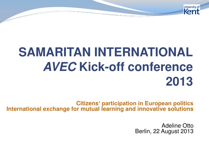 samaritan international avec kick off conference